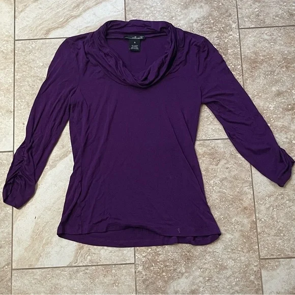 Willie Smith Purple cowl neck blouse - Picture 8 of 9